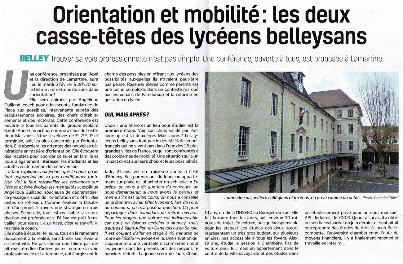 Conférence au Lycée Lamartine - Belley